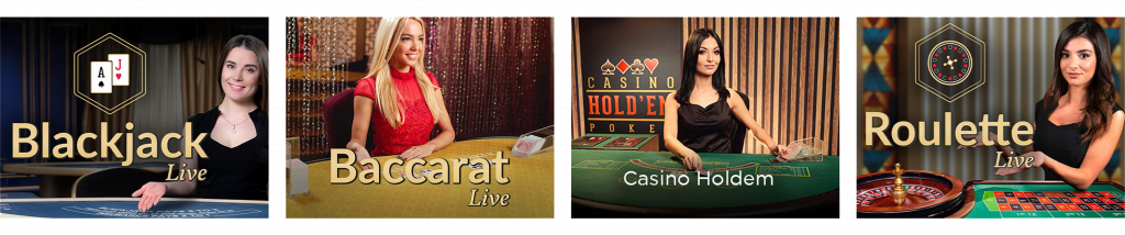 Live dealer games at Drake Casino