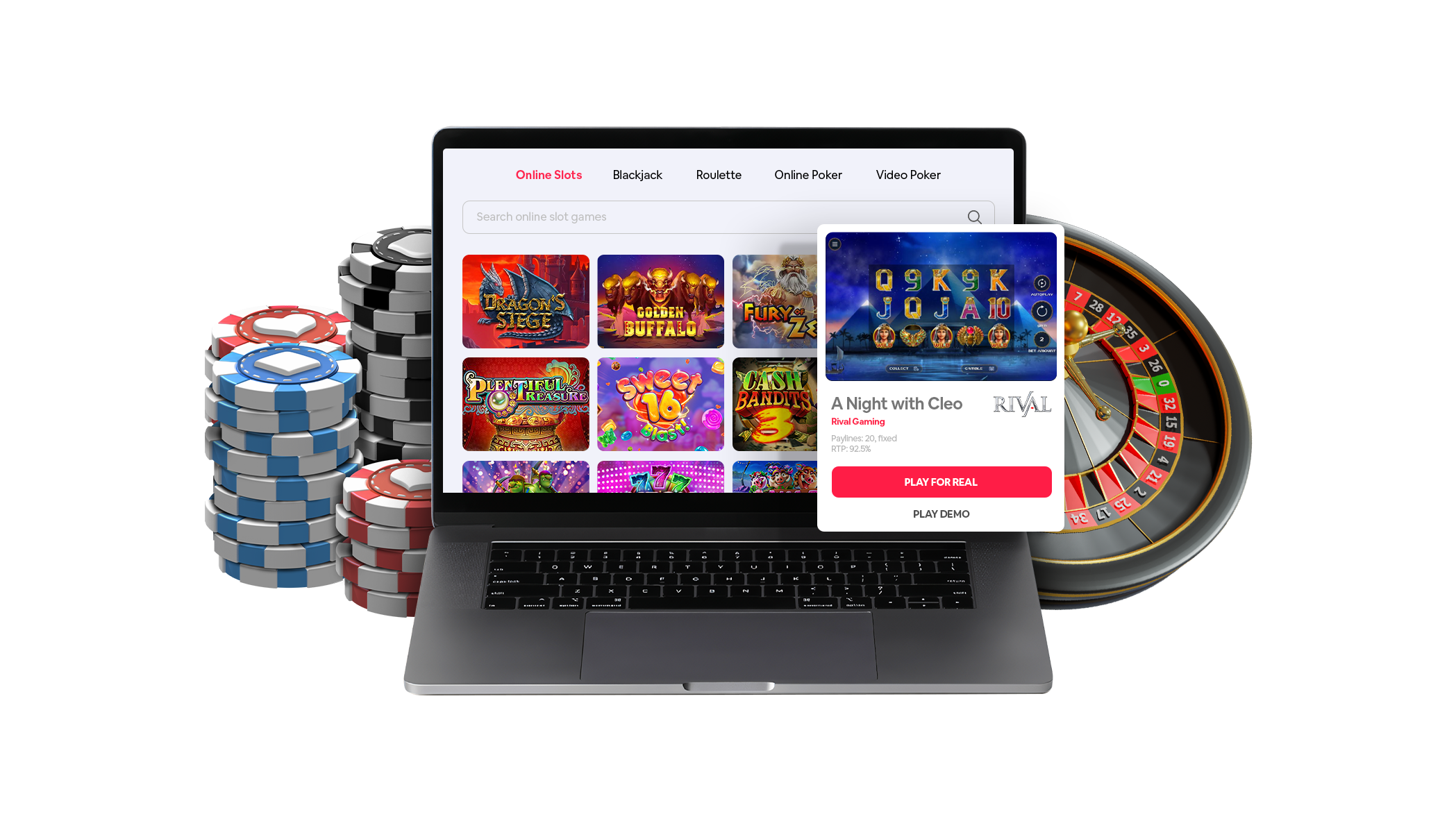 Games & software in online gambling