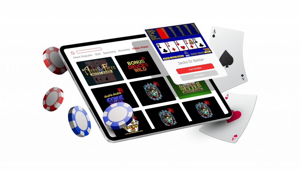 Video poker at online gambling