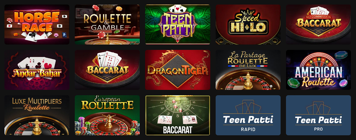 Table games at casinos without a Swedish license